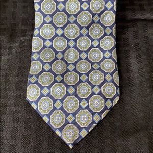 Silk Brooks Brothers tie, navy print